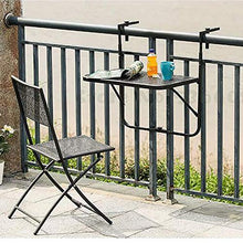 MFXI Multifunzione Tavolo da Terrazza da Balcone,Salvaspazio Tavolo Pieghevole,Regolabile Banco da Lavoro