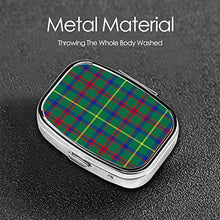 Scatola quadrata per pillole Macintosh Caccia Tartan alla moda pillola organizer da viaggio per pillole integratori vitamine