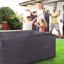 XXYANZI Copertura Tavolo Esterno Impermeabile 110x110x70cm, Quadrato Coperture per Tavoli da Giardino Impermeabile Anti Vento Sole Neve per Giardino Esterno Arredo. - Nero