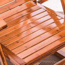 Sedia a dondolo da esterno in bambù con poggiapiedi massaggiante regolabile reclinabile pieghevole pranzo pausa sedia portico Rocker per adulti