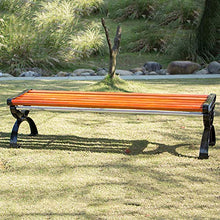 outdoor product Panchina da Giardino con Patio Esterno,Panca da Giardino con Schienale E Braccioli, Panca da Esterno con Seduta in Legno Massello Anticorrosivo E Struttura in Ghisa, per Veranda/Prato