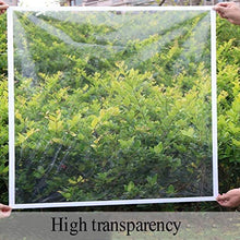 HYCy Telo di Copertura di qualità per telone da Campeggio all'aperto Trasparente Antipioggia con Occhielli e Resistente Bordo nastrato Teloni Trasparenti per impieghi gravosi Lamina isolata per Serre
