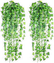YUXO Artificiale Siepe Finta Foglia Edera 2.1M Viti Decorative Artificiali Foglie di edera Ghirlanda di Vite Foglie finte Articoli Decorativi per Feste Nuziali Antivento Privacy