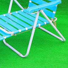 FACAZ Sedia a Sdraio per Esterni in plastica, Sedia Pieghevole da Ufficio Sedia da Giardino per Esterni Siesta Chaise Longue Sedia Pieghevole Cool Blue
