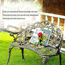 Household Products Sedia da Giardino Sedia Doppia in Metallo per Esterni, Panca da terrazza con bracciolo Schienale, Poltrona da Salotto per la Decorazione della casa, per Veranda/Parco/Cortile