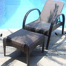 AAGYJ Lettino Prendisole con Pedale, Poltrona Letto reclinabile, Poltrona reclinabile Resto, Schienale Regolabile, Chaise Longue in Rattan per Giardino Patio Home Office Beach Camping