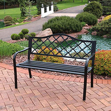 GaoF panchina per Il Tempo Libero da Giardino in Legno massello per Uso Domestico, panchina per Parco in ghisa con Struttura in Legno anticorrosione, panchina Decorativa per terrazza da Esterno