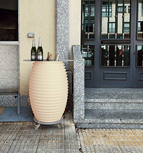 Nikki.Amsterdam The.Bar Table - Tavolo da Festa Multicolore (LED) e Altoparlante Bluetooth Mobile e Refrigeratore per Vino e Ghiaccio (Interno ed Esterno)