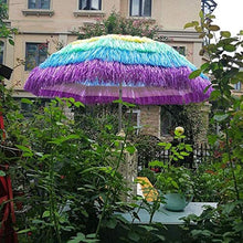 ZEH Pieghevole Ombrellone 1.7m Parasole Ombrellone con Tilt Palo di Alluminio, Protezione UV Esterna Portatile Ombrellone Ombrello, Antivento/Impermeabile FACAI