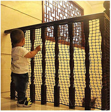 Protective net decoration / Kindergarten anti-caduta Net Net Cat bambini Stair Protezione Net Balcone Rete di sicurezza Ristorante Bar soffitto Uccello Rope Net Net Rete di carico nero netto decorativ