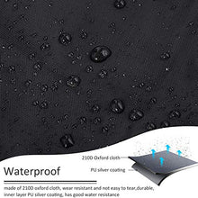 Wilxaw Copertura Mobili da Giardino Telo Protettivo, Copertura Tavolo da Giardino Telo Impermeabile Anti-UV, 210D Oxford Copertura Antipolvere per Esterni Patio, 180 * 120 * 74cm (Rettangolo)