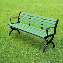 ZXF- Sedia per Il Tempo Libero, Panca Rinforzata per Esterni in Legno di Plastica Rinforzata, Corrimano in Alluminio Pressofuso, Perfetto per Portico Anteriore, Patio, Ponte, Balcone O Cortile