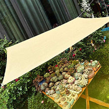 Beige Sabbia Tenda da Sole Vela Rettangolo Tettoia Tenda in Tessuto Schermo in Tessuto, Blocco UV Resistente Ai Raggi UV Heavy Duty Commerciale E Residenziale, Posto Auto Coperto per Patio,1m*4m