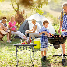 Qisiewell Camping Tavolo Tavolo pieghevole in alluminio Tavolo pieghevole compatto leggero Tavolo portatile da pic-nic per campeggio all'aperto e all'aperto, pic-nic, trekking
