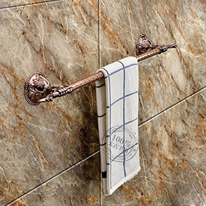 MBYW Portasciugamani Moderno Minimalista Portasciugamani Elegante per Il Bagno di Moda Portasciugamani Classico in Oro Rosa con portasciugamani Singolo Europeo TG-9208M