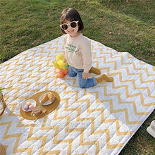 Eantpure Cuscino da Picnic per Esterno Impermeabile e Cuscinetto antiumidità Cuscino Pieghevole Pieghevole Portatile-Crosshuang 190 * 200