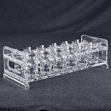 GJSN Cremagliera da Vino, 2 Strati Tavolo Top Durevole Facile da Pulire Pratico e Conveniente Antiscivolo Coppa Rotonda 6/12 Fori,30 * 12,5 * 10 cm
