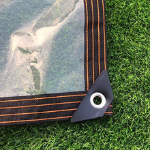 JX-PEP Chiaro Impermeabile Foglio Tarp incatramata, Impianto Trasparente incatramata con Occhielli, Foglio pianta del Fiore Antipioggia, 120G / m²,4 * 8m