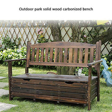outdoor product Panchina da terrazza panchina da Esterno, Panca da Giardino con Contenitore, Panca corridoio anticorrosiva in Legno massello, Adatto per Ingresso Ospedale