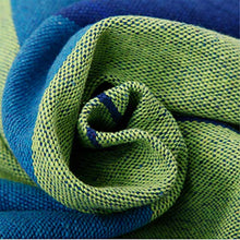 Amaca da campeggio, amaca da letto sospesa a righe in tela resistente e ispessita, amaca da esterno portatile con borsa, per escursioni in spiaggia (Blu, 280 x 80 cm)