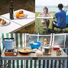 Tavolo da campeggio Tavolo pieghevole esterno Giardino da giardino Picnic Camping BBQ Pieghevole Desk 2.6ft / 80cm Tavolini rivestiti in acciaio con rivestimento impermeabile Tavolo pieghevole multifu