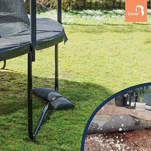 Baser Sacchi di Sabbia rettilineo e riempibili: Peso per ombrelloni, Trampolino, Peso ombrelloni decentrati, stendibiancheria, Alternativa alle Peso Ombrellone da Giardino (Grigio Scuro, 4 x 25 kg)