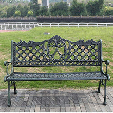 Schienale da giardino per esterni, panchine e file di sedie in ferro battuto, panchine per terrazze con braccioli, decorazioni per la casa, sedute per parchi divertimenti, per portici / parchi / cor