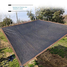MAIZ - Rete parasole in tessuto per vele, telo parasole in rete, resistente ai raggi UV, 90% di ombreggiatura, per giardino, fiori, piante, balcone, copertura permeabile