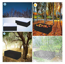 LJWLZFVT Copertura per Tavolo da Giardino Copertura per Mobili da Giardino Resistente Strappo Impermeabile 210D Copertura Impermeabile per mobili da Giardino-Nero 160x130x90cm