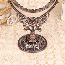 Xinxinchaoshi Specchi da Tavolo Specchio da tavolino in Metallo HD con Grande Specchio Rotante a 360 Gradi Specchio Cosmetico