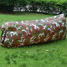Lettino da viaggio Lettino da viaggio Pausa pranzo pigro gonfiabile Air divano letto Portable Facile pieghevole veloce gonfiabile Air pigro divano Sacco a pelo pigro gonfiabile Sgabello 5-23