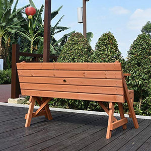 Legno massello da esterno Tavoli e sedie per il tempo libero panchine multifunzionali da balcone, sedute da cortile con braccioli e schienali, antipioggia e antisole, impermeabili e anticorrosivi