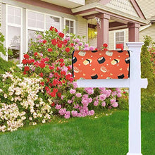 Copertura magnetica per cassetta postale per sushi, sushi, design unico, per decorazione giardino, cortile, dimensioni standard 51 x 45 cm