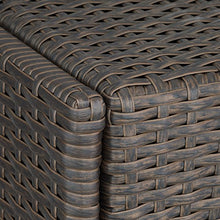 TecTake Lettino Poly Rattan ARREDO Esterno Giardino Sdraio Prendisole Divano Sedia Marrone - Disponibile in Diversi Colori - (Antico | No. 402112)