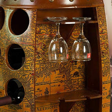 Cremagliera del vino-HJL Wine Rack- ♦ JT Floor-Standing Wine Barrel Stabile Home Espositore Cantinetta per Vini Decorazioni Creative -0416