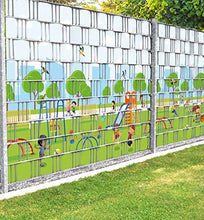 MyMaxxi Felder - Protezione per recinzione, Playing Kids F3, molti campi combinabili, strisce di protezione per recinzione a doppia asta, protezione dal vento, in poliestere