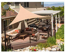 MTYQE Tenda da Sole Vela Impermeabile UV Block Outdoor Giardino Patio Party Protezione Solare Tettoia Triangolare Awing con Corda Libera