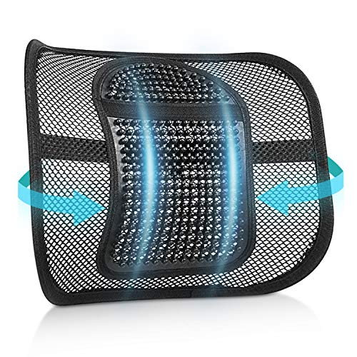 RenFox Supporto Lombare, Cuscino Lombare Supporto Schienale Ergonomico Cuscino per Sedia Ufficio Auto Divano Sedie, Riduce Il Dolore alla Schiena e del Coccige, Regolabili