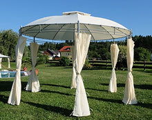 SAS Elegante Gazebo 3,5 Metri di Diametro con 6 Tende Modello 7073-A AS-S