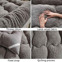 Materasso Con Cuscino in Tatami Futon Giapponese Addensato, Materasso in Tatami Tappetino, Materassi Pieghevoli, Adatto Per Tutte Le Stagioni, gray-200x220cm