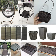 Tessitura Piana Del Rattan Di Pendenza Di 8mm * 65m,Rattan Sintetico Lavorato A Maglia In Rattan Sintetico, Colore Nero, Per Il Fissaggio Di Sedie Da Giardino O Tavolo Per La Riparazione Fai Da Te