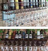 PZW Rack per Calici Portabottiglie Semplici e Creativi, Portabottiglie da Appendere Al Soffitto Portabottiglie in Metallo per Bicchiere da Vino, 60 * 25 Cm100 25cm *
