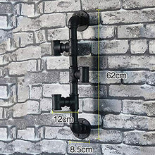 MoDi Wine Rack Retro Vento Industriale Tubo di Acqua A Parete Vino Rack