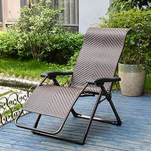 AAGYJ Sedie di Vimini del Rattan del Gazebo, sedie da Giardino reclinabili, Sdraio Pieghevole, per Portico, Prato, Giardino, Cortile, Balcone, Ponte, Piscina, Interno, Esterno