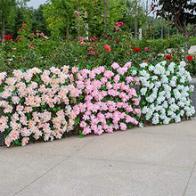 lossomly - Recinzione artificiale per siepi e siepi in plastica, decorazione per la privacy, protezione dai raggi UV, barriera con petali artificiali per patio