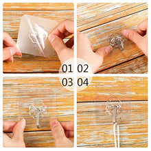 fanshiontide 40pcs Ganci Adesivi Trasparenti Gancio Appiccicoso Gancio a Parete Gancio Forte Gancio Appiccicoso Asciugamano da Bagno Riutilizzabile Gancio a Soffitto
