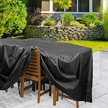 Telone da giardino per mobili da giardino, copertura di protezione per salotto da giardino Oxford 210D, con corda e fibbia di bloccaggio, 123 x 61 x 72 cm