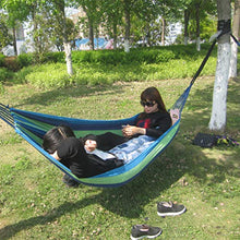 Yardwe Amaca Altalena Amaca da Esterno Amaca di Tela Multifunzionale Amaca per Campeggio Campeggio 260 x 80 cm (Blu)