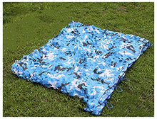 GERYUXA Rete Mimetica per Caccia, Campeggio, Paesaggio forestale,Protezione da sguardi indiscreti, Paesaggio forestale-Blu 4x10m(13x33ft)