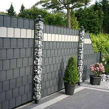 Thermoplast® - Strisce di protezione per recinzioni, 19 cm x 26 m = 4,94 m2, grigio (RAL 7040), 5 anni di garanzia